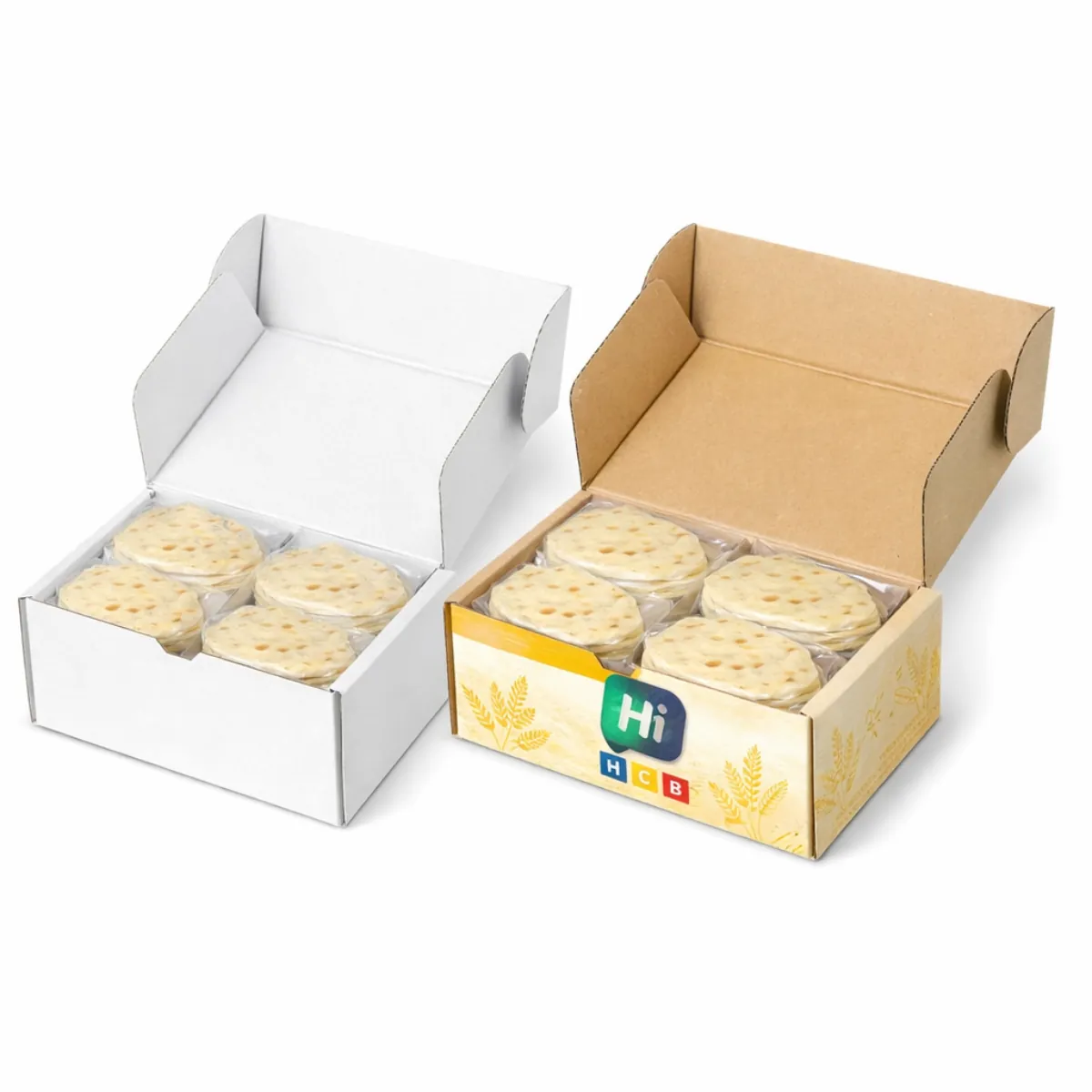 A variety of professional tortilla packaging solutions showcasing different sizes and designs from a leading supplier- class=